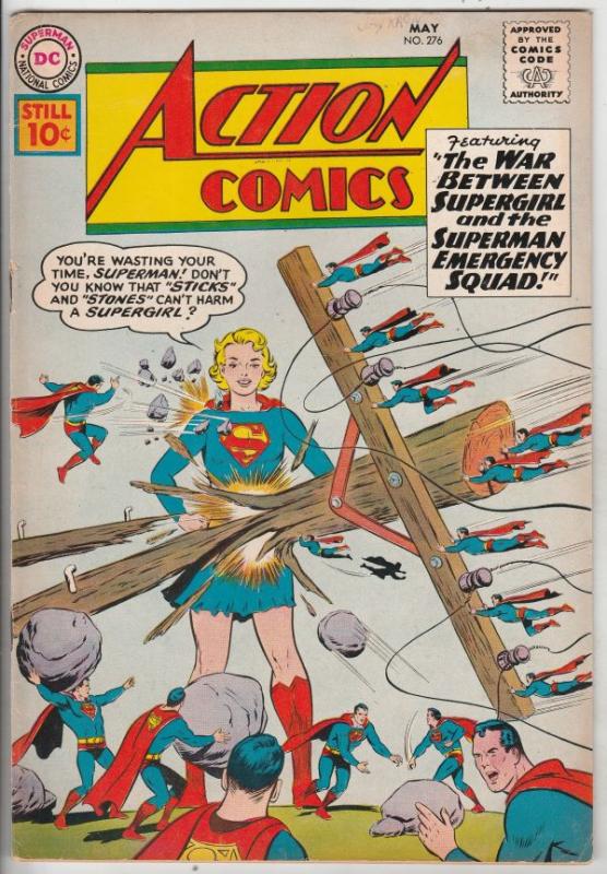 Action Comics #276 (May-61) VG/FN Mid-Grade Superman, Supergirl