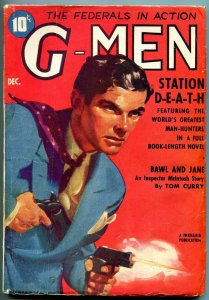 G-Men Pulp December 1938- Tom Curry- Tom Fowler FN-