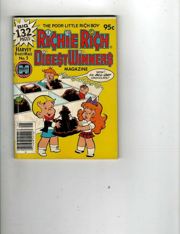 3 Books Richie Rich Million Dollar Digest Joke Book Annual 8 Digest Winners JK33