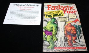 Fantastic Four #12 (FN-) 1st Hulk VS Thing - Hard To Find - With COA - 1963