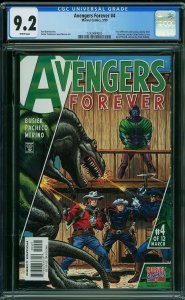 Avengers Forever #4 Buscema Cover (1999) CGC 9.2 NM-