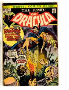 Tomb Of Dracula # 14 VG Marvel Comic Book Vampire Monster Horror Fear Scary RH1