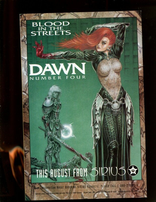 WIZARD PRESENTS: DAWN #1/2 (9.2) FIRST PRINTING! 1996~