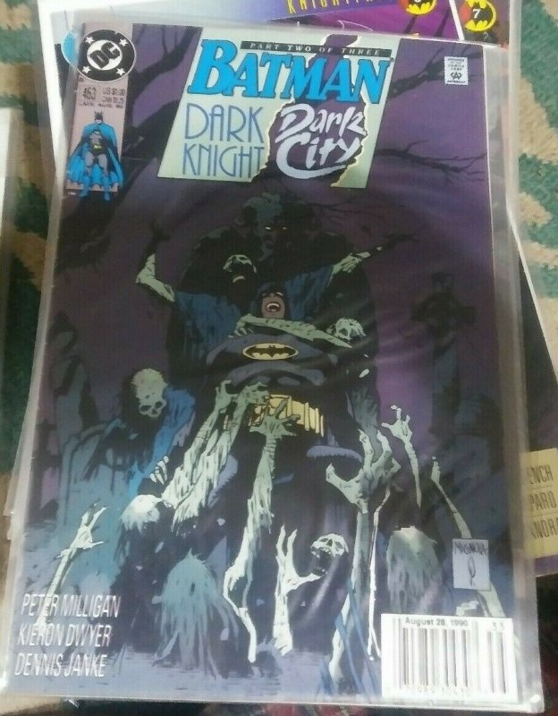 BATMAN #453 1991 DC COMICS  DARK KNIGHT DARK CITY PT 2  tim drake robin RIDDLER 