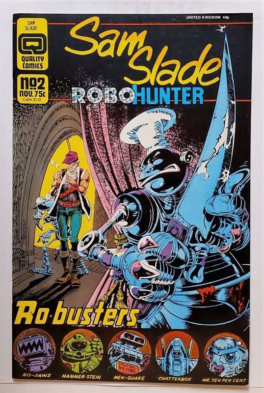 Sam Slade, Robo-Hunter #2 (Nov 1986, Quality Comics) FN/VF  