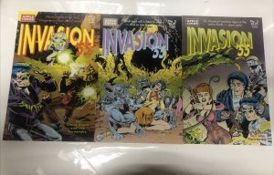 Invasion ‘ 55 (1990) Set Issue # 1-3 • Apple Comics • Chuck Dixon • Fernandez