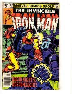 Lot Of 4 Iron Man Marvel Comic Books # 109 123 126 129 Hulk Thor Iron Man RJ3