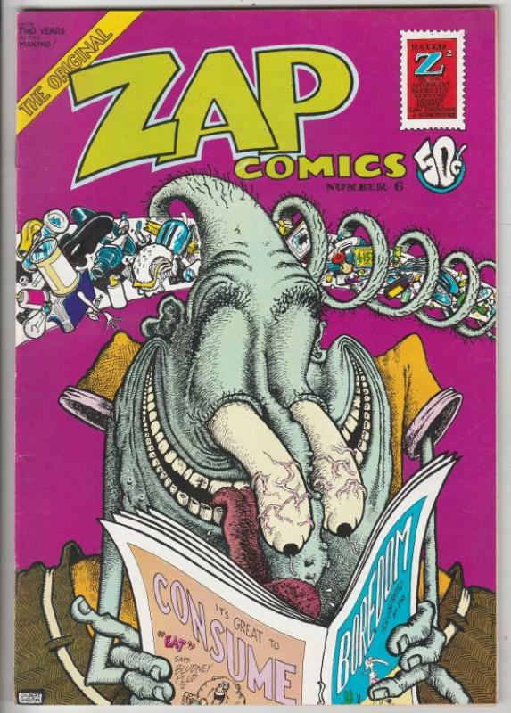 Zap #6 (Jan-73) NM- High-Grade Mr. Natural, Flaky Foont, Star-Eyed Stella, Oa...