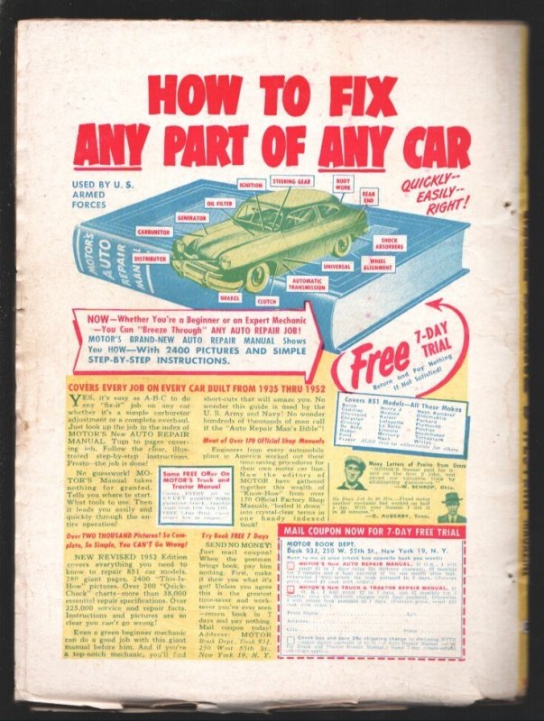 Max Brand's Western 9/1952-Train Robbery cover-Pulp thrills by Max Brand-George