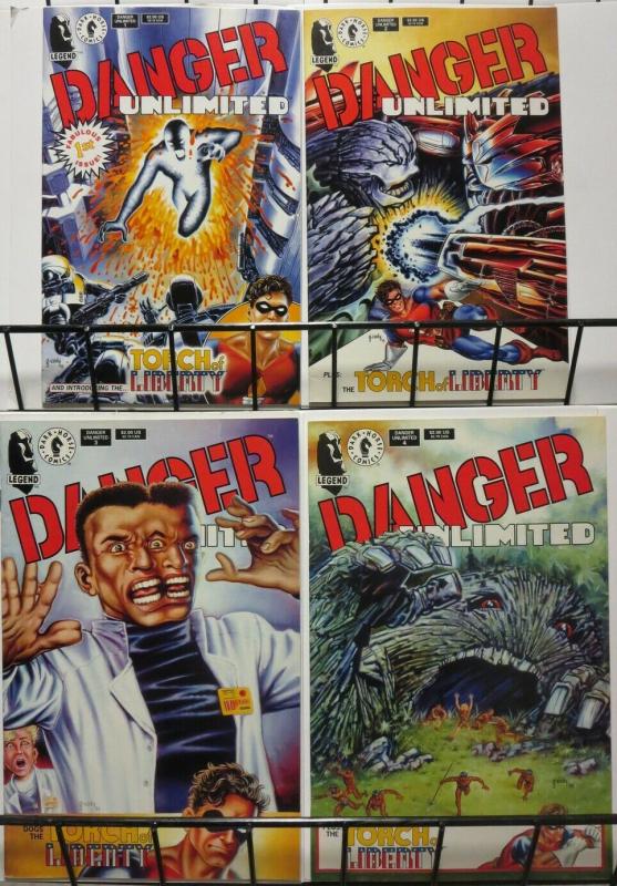 DANGER UNLIMITED (1994 DH) 1-4  John Byrne everywhere!