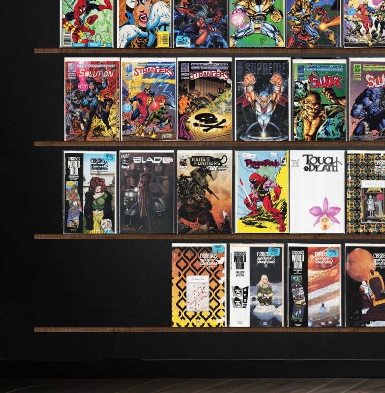 Huge Lot 150+ Comics with Cerebus (1977 2004 Aardvark Vanaheim) & More!