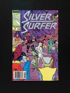 Silver Surfer #4 (2nd Series) Marvel Comics 1987 VF Newsstand