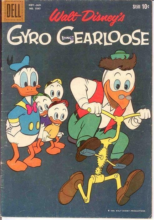 GYRO GEARLOOSE F.C.1047 VG ALL BARKS    Nov.-Jan. 1960 COMICS BOOK