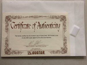 303 #1 Preview signed by artist, certificate of authenticity 9.0 (2004)