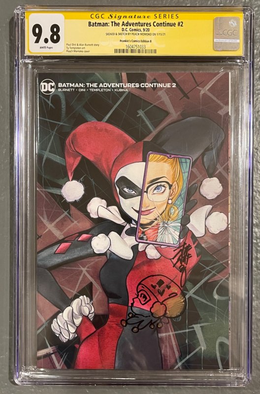 Batman: The Adventures Continue #2 Peach Momoko (2020) 9.8 CGC signed & sketched