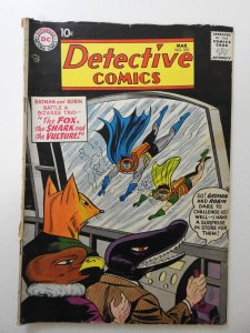 Detective Comics #253 (1958) VG-  1 in cumulative spine split, 1/2 in tear bc
