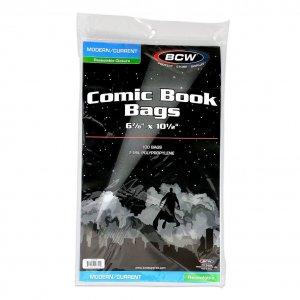 Resealable Current/Modern Comic Bags Pack of 100