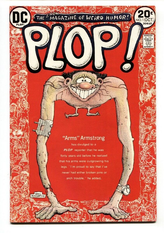 Plop! #1 First issue-comic book-1973- DC Weird Humor- Basil Wolverton- NM-