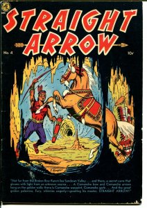 Straight Arrow #4 1950-ME-Fred Meagher-cave-Indian stories-FN+