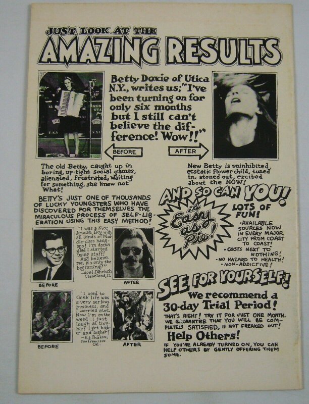 Zap Comix #1 FN (4th) print - robert crumb - apex underground comix 