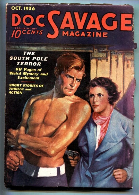 DOC SAVAGE-10/1936-High grade-Pulp Magazine 