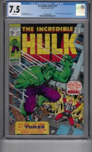 The Incredible Hulk #127 (1970) CGC GRADED 7.5