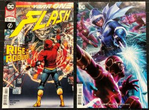 The Flash (2016) #72 NM (9.4) regular & variant cover set Year One part 3