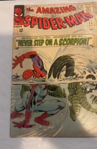 The Amazing Spider-Man #29 (1965)Never step on a scorpion foxxing/tanning