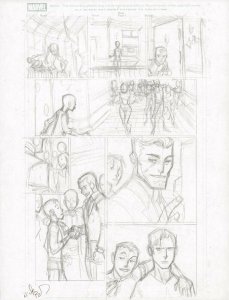 Spider-Man Interior Page Prelim - Peter in High School - art by Nick Bradshaw