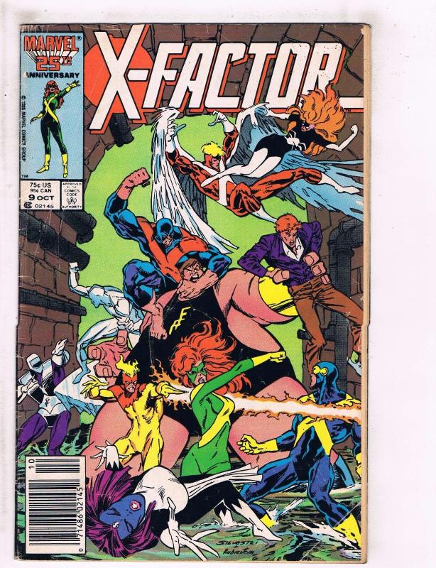 Lot of 7 X-Factor Marvel Comic Books #3 8 9 10 11 12 22 BH39