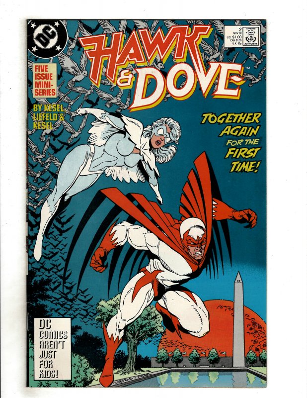 Hawk and Dove #2 (1988) DC Comics Superman Flash OF6