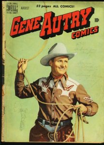 GENE AUTRY COMICS #42-1950-PHOTO COVER-DELL G/VG