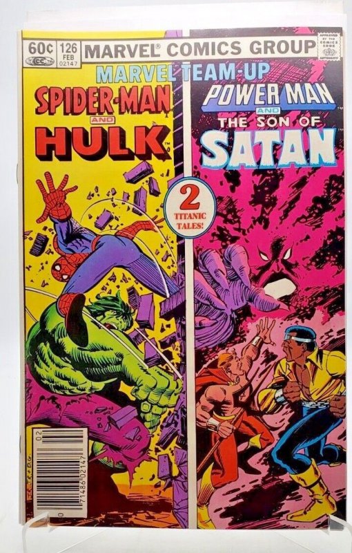 MARVEL TEAM-UP #126 (1983) NEWSSTAND Spiderman, Hulk, Power Man NM+