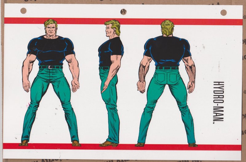 Official Handbook of the Marvel Universe Sheet- Hydro-Man