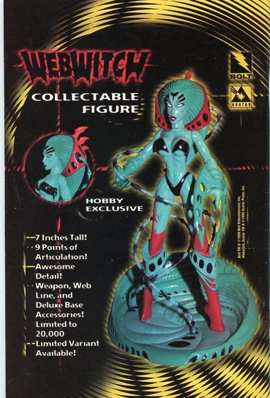 Avatar Threshold #2 Tales of  Cyberangels Nude Variant 1998 Adult Comic VG/F 5.0