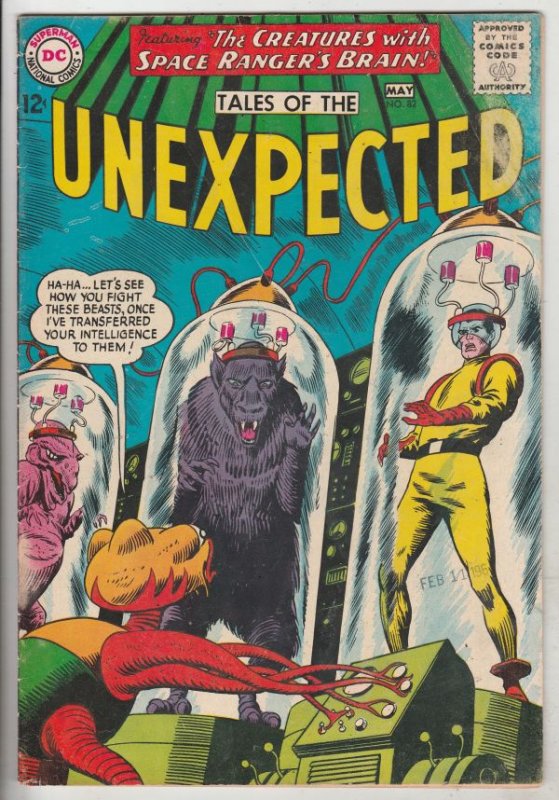 Tales of the Unexpected #82 (May-64) FN/VF+ High-Grade Space Ranger, Cyrl