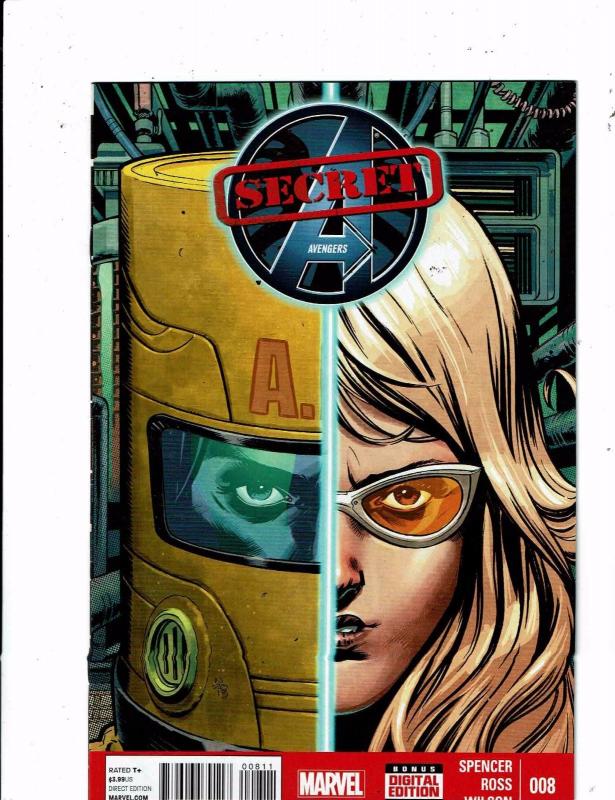 Lot of 6 Secret Avengers Marvel Comic Books #3 4 5 6 8 10 MS18