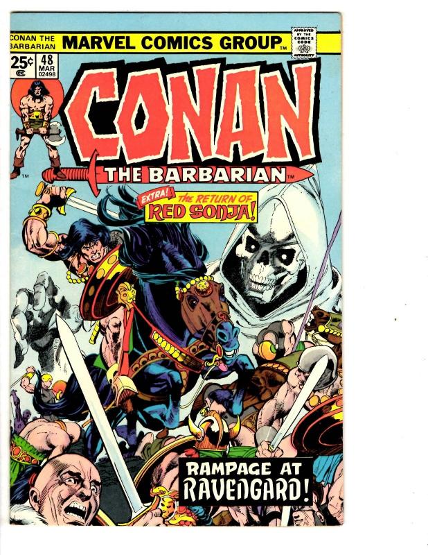 5 Conan the Barbarian Marvel Comic Books # 45 46 47 48 49 Red Sonja Buscema CB4