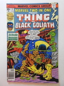 Marvel Two-in-One #24 W/ Black Goliath! Sharp Fine+ Condition!