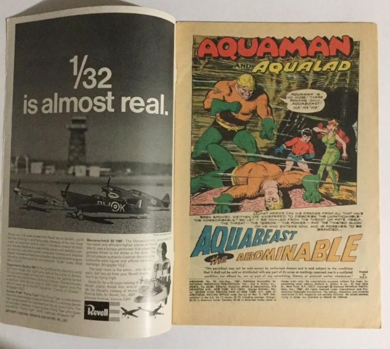 Aquaman 34 Gd/vg Good Very Good 3.0 Silver Age 