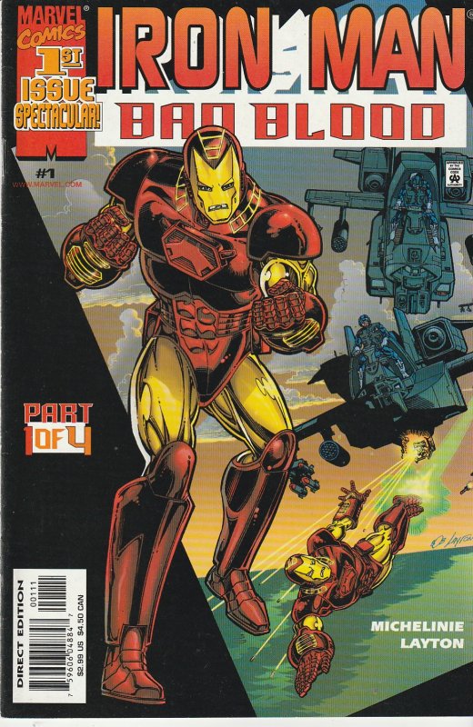 Iron Man – Bad Blood # 1,2,3,4  Justin Hammer's Revenge !!!!