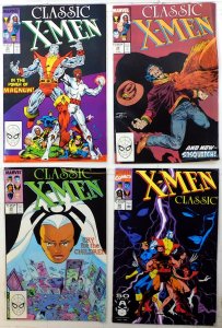 Classic X-Men Lot 4 #25, 26, 28, 56 1988 Marvel Magnum Storm Cyclops Comics