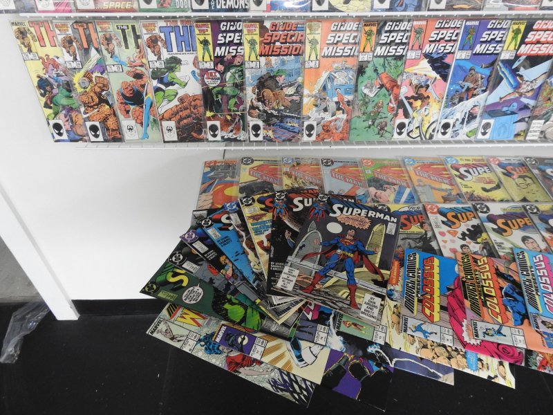 Huge Lot 190+ Comics W/ Iron Man, Thing, Superman, +More! Avg VF Condition!