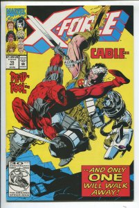 X-Force #15 - Deadpool versus Cable Cvr.! - (Grade NM-) 1992