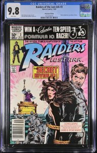 Raiders of the Lost Ark #3 CGC 9.8 - 1981 NEWSSTAND comic book Indiana Jones-...