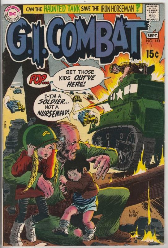 G.I. Combat #143 (Sep-70) NM/NM- High-Grade The Haunted Tank