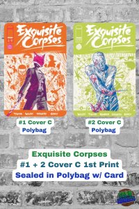 EXQUISITE CORPSES #1 + #2 Cov C 1st Prints Polybagged Sealed NM 2025 w/ Cards!