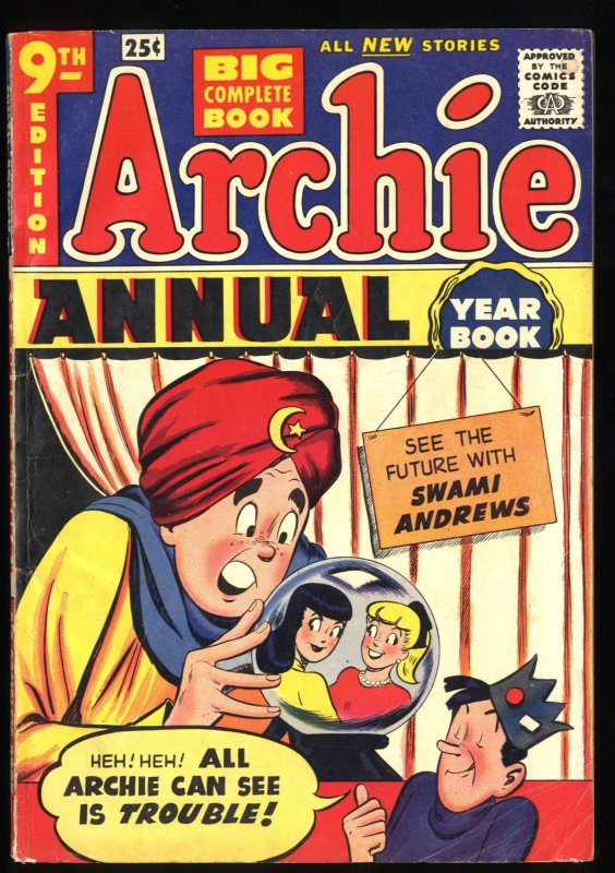 Archie Annual #9 VG- 3.5 Betty Veronica Jughead!