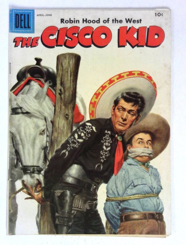 Cisco Kid Dell #35 Dell tied to cactus on cover comic book VG (1957)