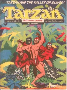 TARZAN ADVENTURES V 6#41  January 1957 black & white daily strip reprints VG-F